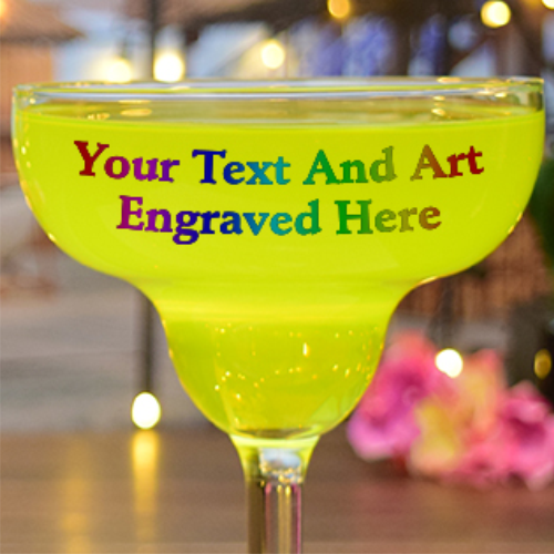 Personalized Engraved Margarita Martini Brandy Glasses