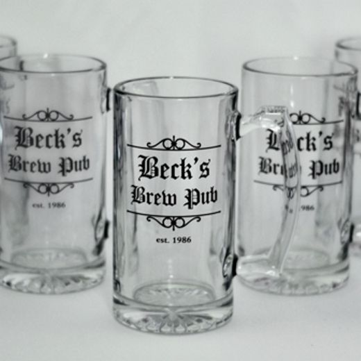 Promotional Mason Jar Drinking Glasses (16 Oz., Screen Print