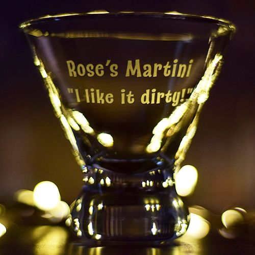 Personalized Martini Glass