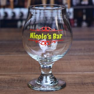 Printed Personal Bar Belgian Beer Glass