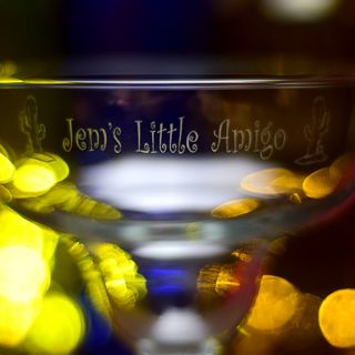 Engraved Little Amigo Classic Margarita Glass