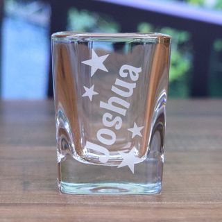 Engraved Personal Small Square Votive