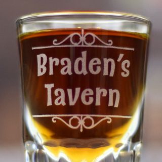 Engraved Personal Bar Shot Glass