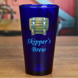 Printed Personal Brew Blue Pint Glass