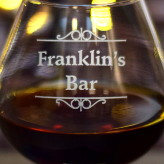 Engraved Personal Bar Snifter Glass