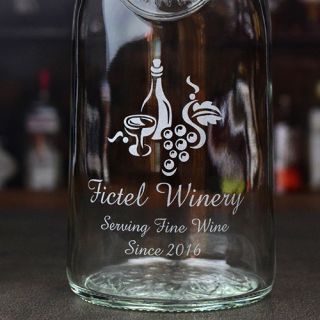 Engraved Winery Carafe
