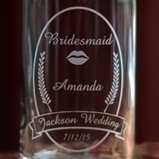 Engraved Wedding Party Beer Can Glasses