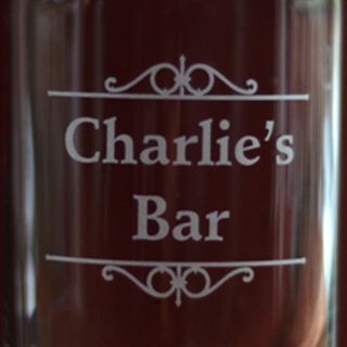 Engraved Personal Bar Beer Can Glass