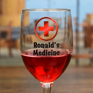 Printed Medicine Goblet Wine Glass