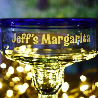 Engraved Personal Handmade Margarita Glass