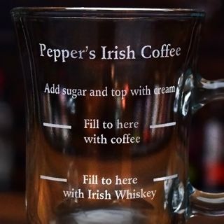 Engraved Recipe Irish Coffee Mug