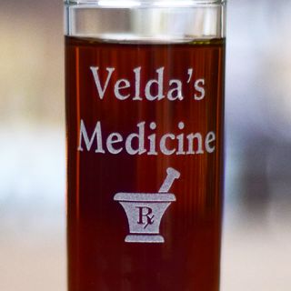 Engraved Medicine Tall Shot Glass
