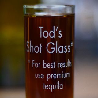 Engraved Premium Alcohol Tall Shot Glass